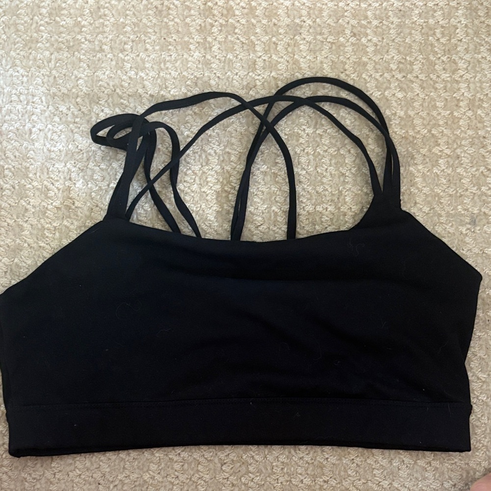 GAP Black Strappy Sports Bra